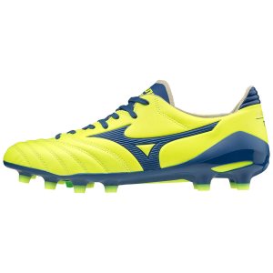 Ghete Fotbal Mizuno Morelia Neo II Japan Dama - Galbeni/Albastri